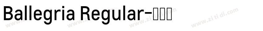 Ballegria Regular字体转换